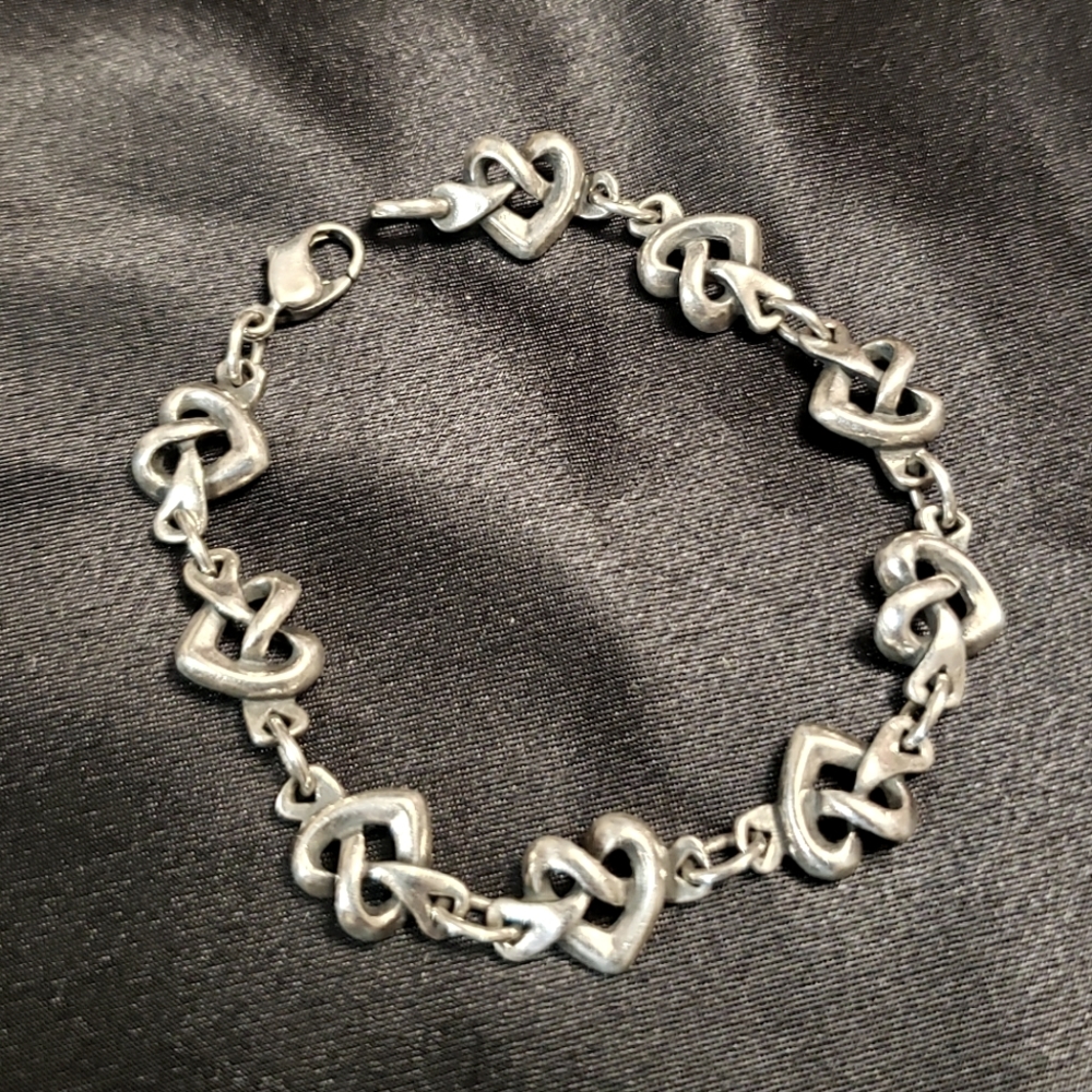 James Avery heart knot bracelet 7"